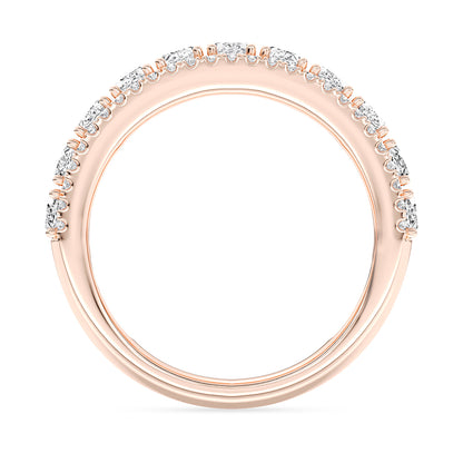 Oval and Round Diamond Band 1.97 ctw