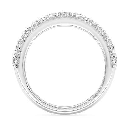 Oval and Round Diamond Band 1.97 ctw