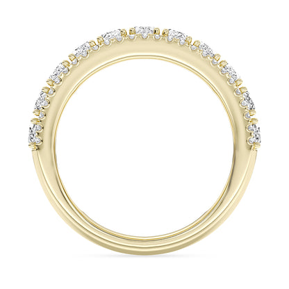 Oval and Round Diamond Band 1.97 ctw