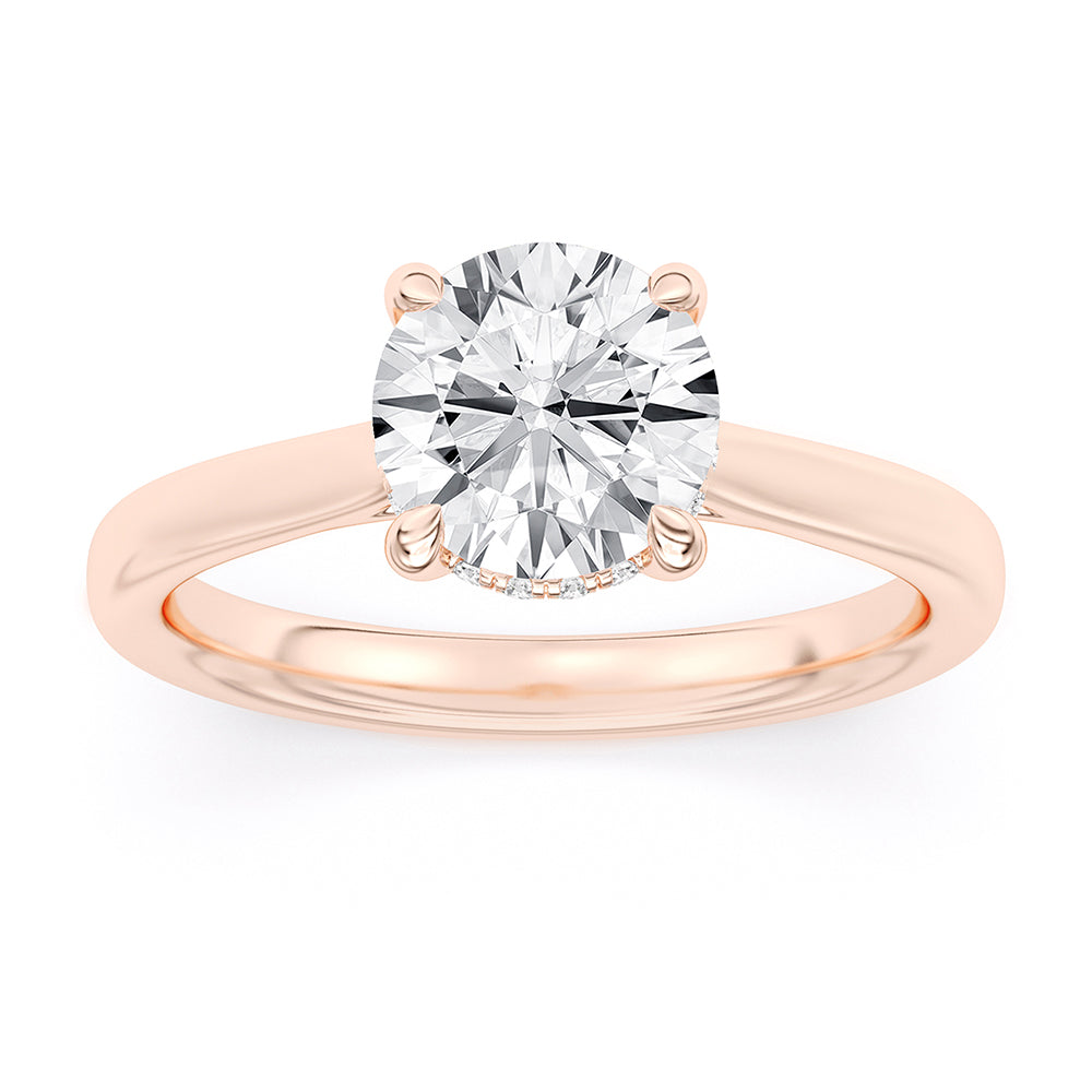 Hidden Halo Engagement Ring 0.15 ctw