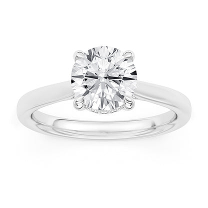 Hidden Halo Engagement Ring 0.15 ctw