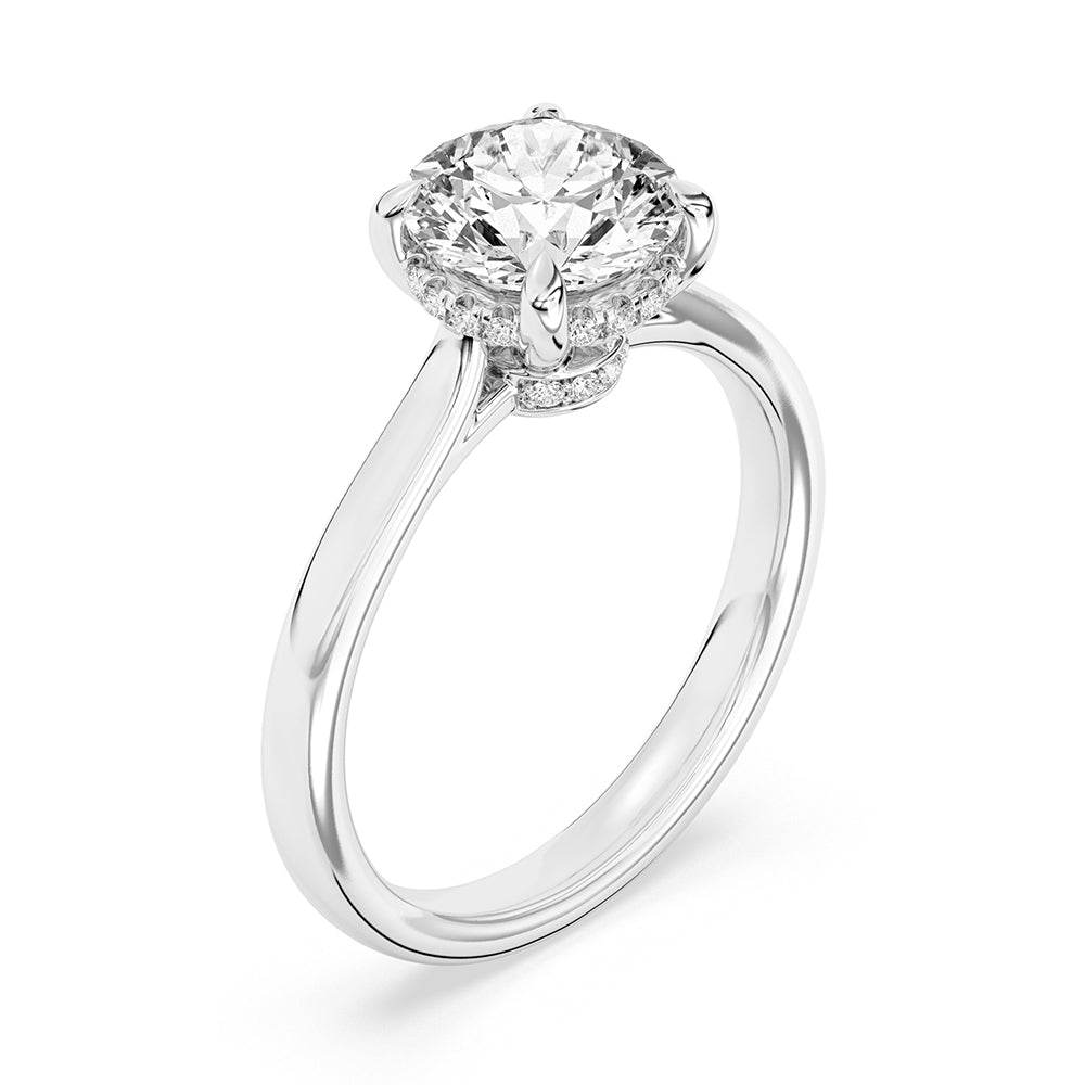 Hidden Halo Engagement Ring 0.15 ctw