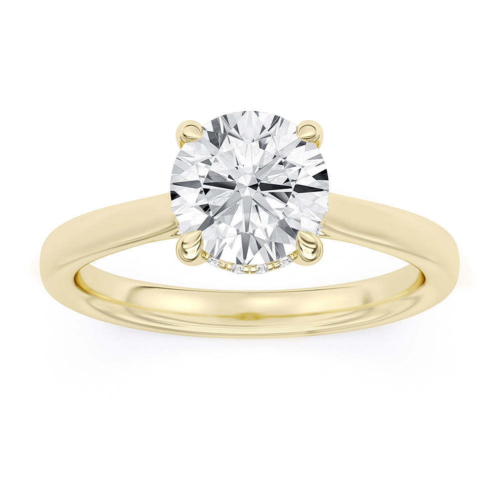 Hidden Halo Engagement Ring 0.15 ctw