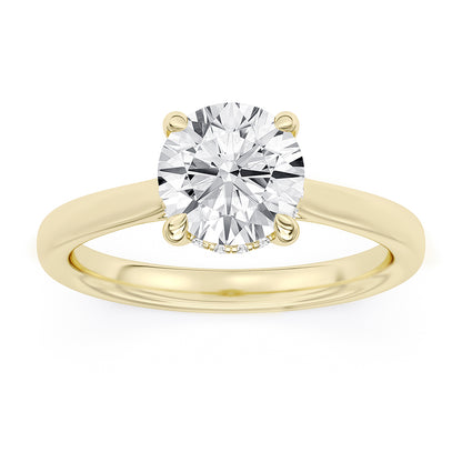 Hidden Halo Engagement Ring 0.15 ctw