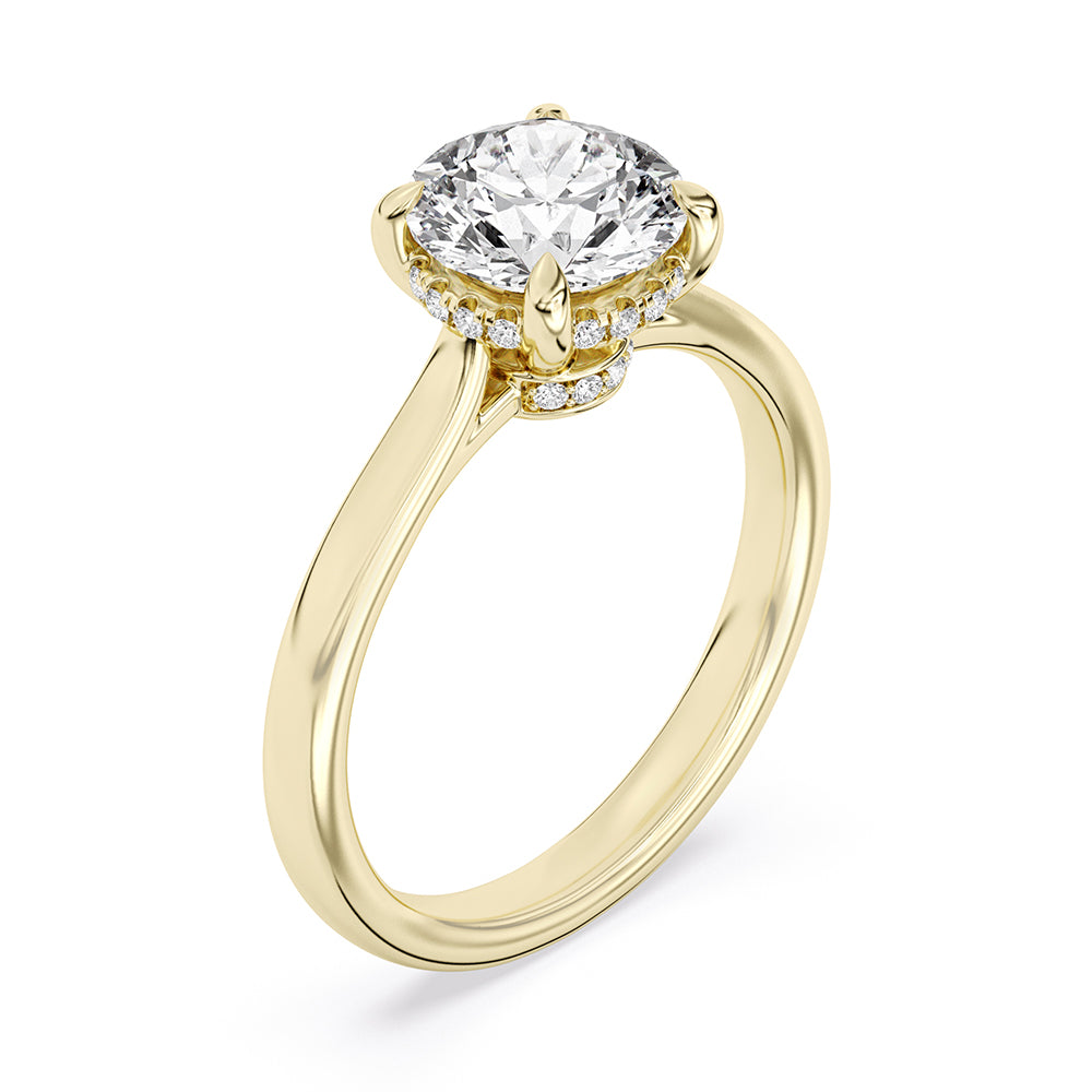 Hidden Halo Engagement Ring 0.15 ctw