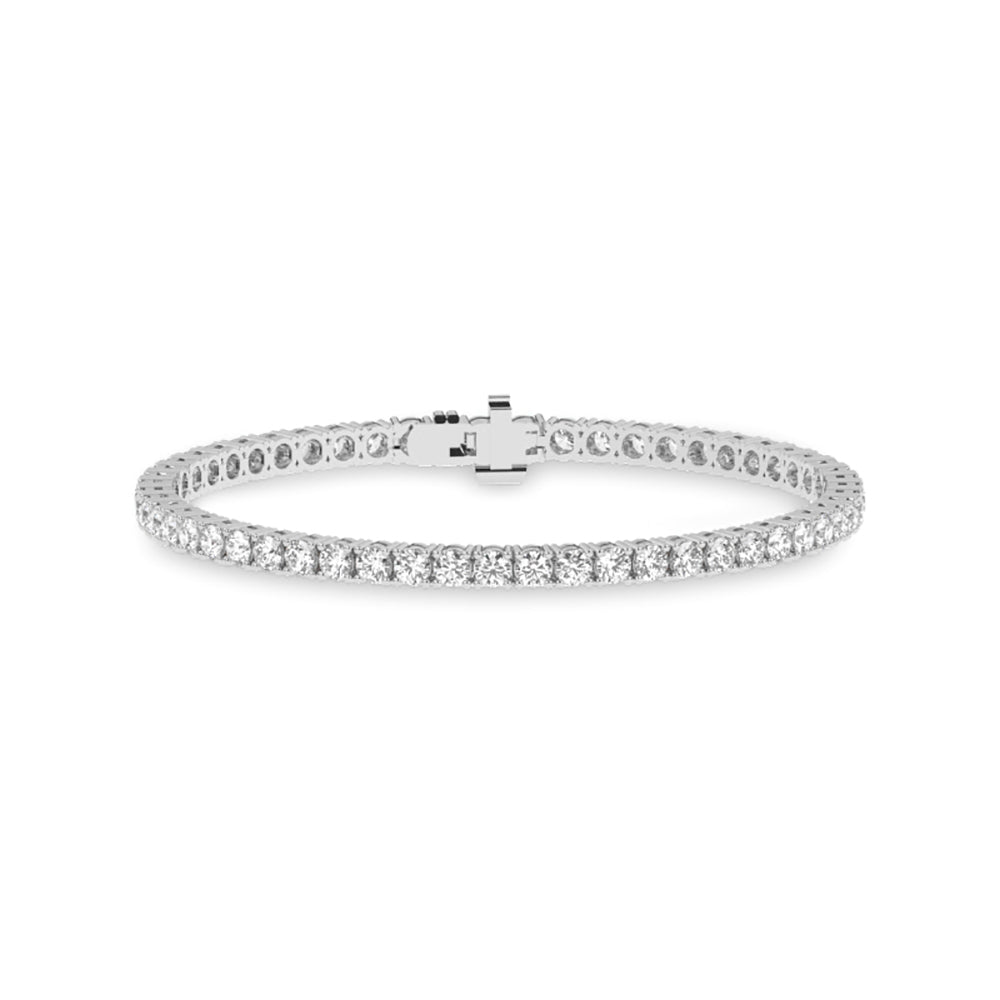 Tennis Bracelet with Round Links 5 ctw