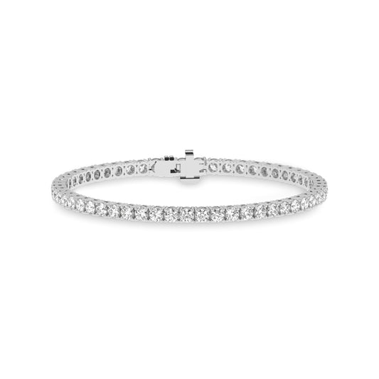 Tennis Bracelet with Round Links 5 ctw