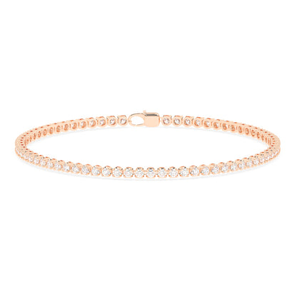 Crossfor Tennis Bracelet with Lobster Lock 3 ctw