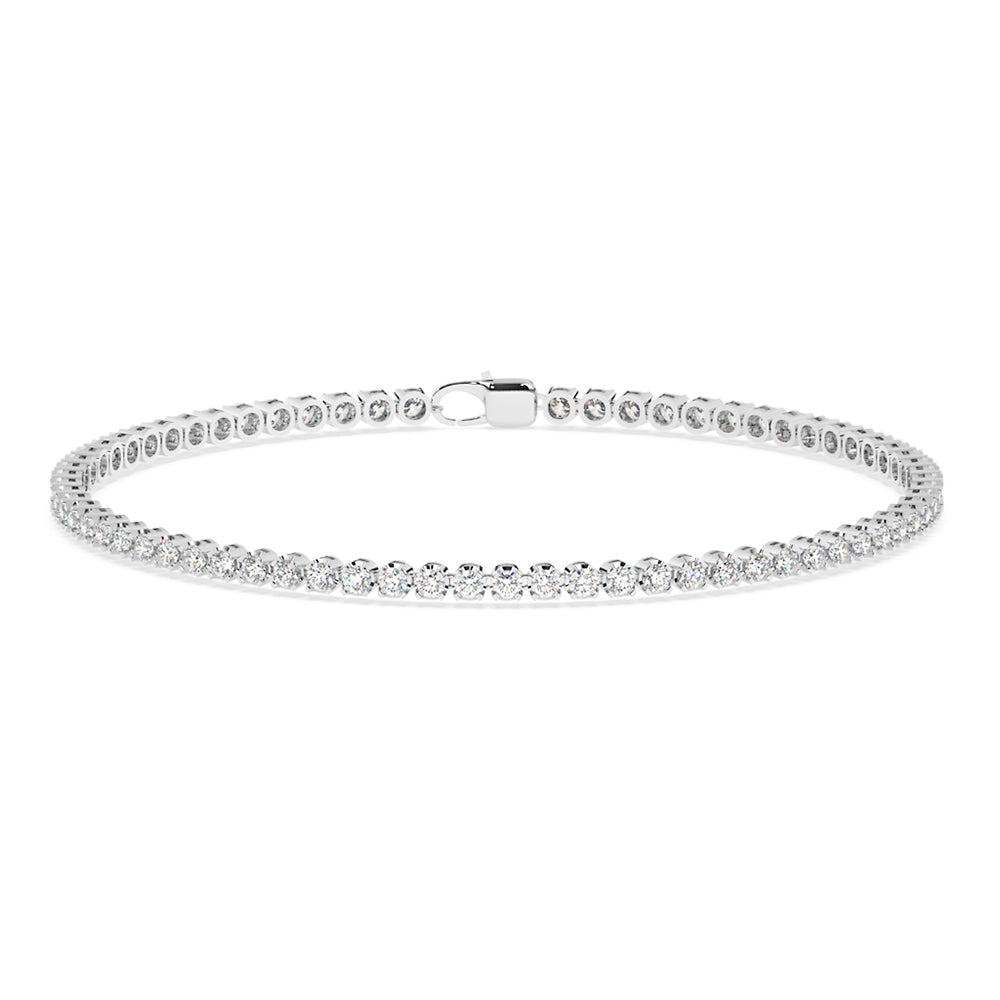 Crossfor Tennis Bracelet with Lobster Lock 3 ctw