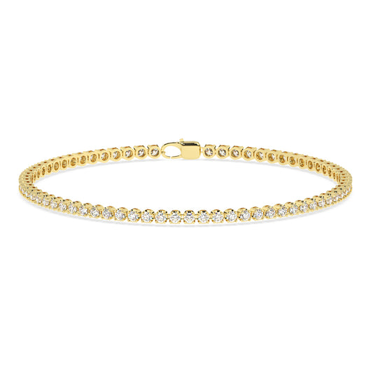 Crossfor Tennis Bracelet with Lobster Lock 3 ctw