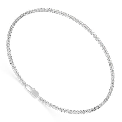 Crossfor Tennis Bracelet with Lobster Lock - 7 inches - 2 ctw