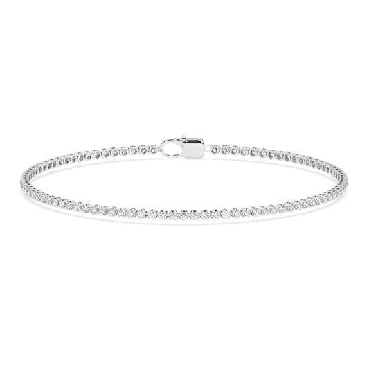 Crossfor Tennis Bracelet with Lobster Lock - 7 inches - 2 ctw