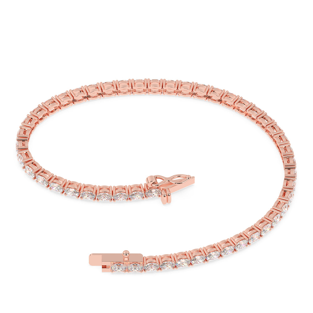 Oval Tennis Bracelet 5 ctw