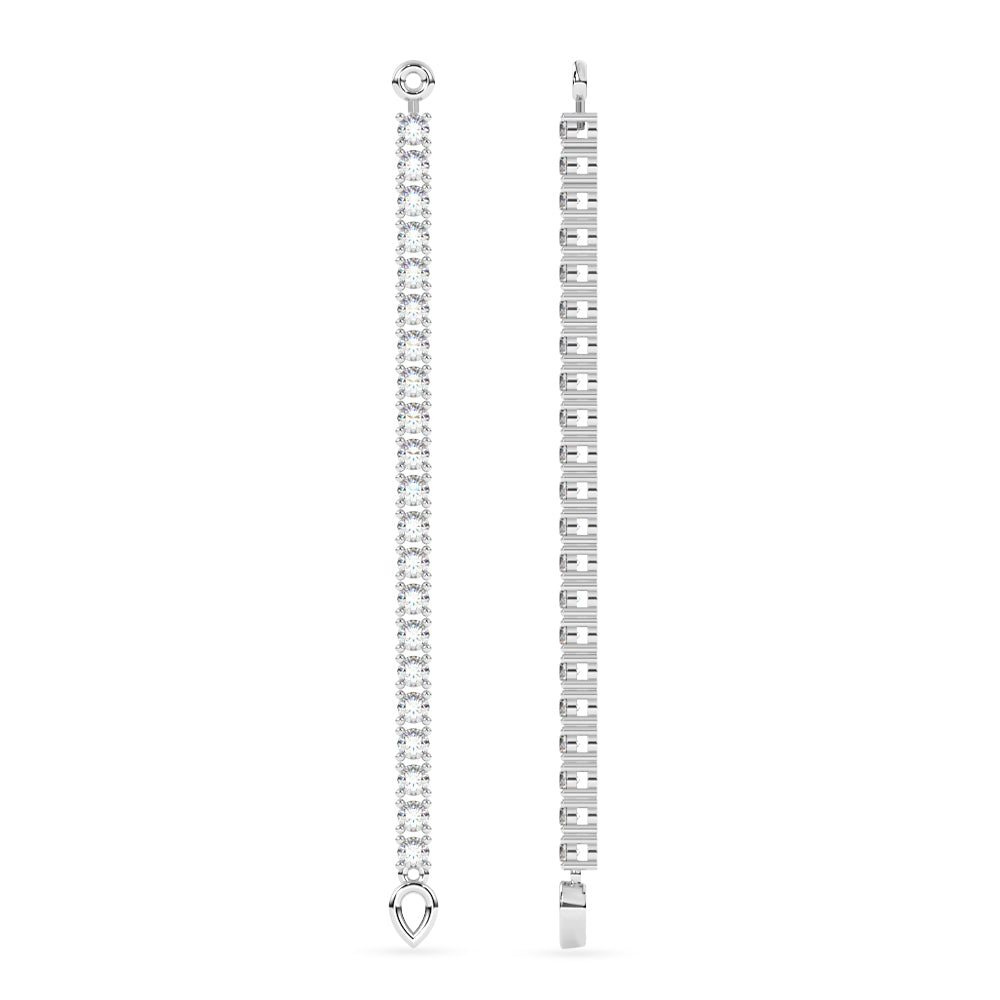 Round Diamond Dangle 1.11 ctw