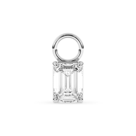 Emerald Diamond Charm 0.55 ct