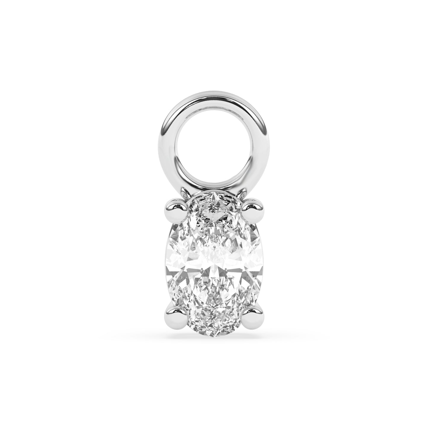 Oval Diamond Charm 0.39 ct