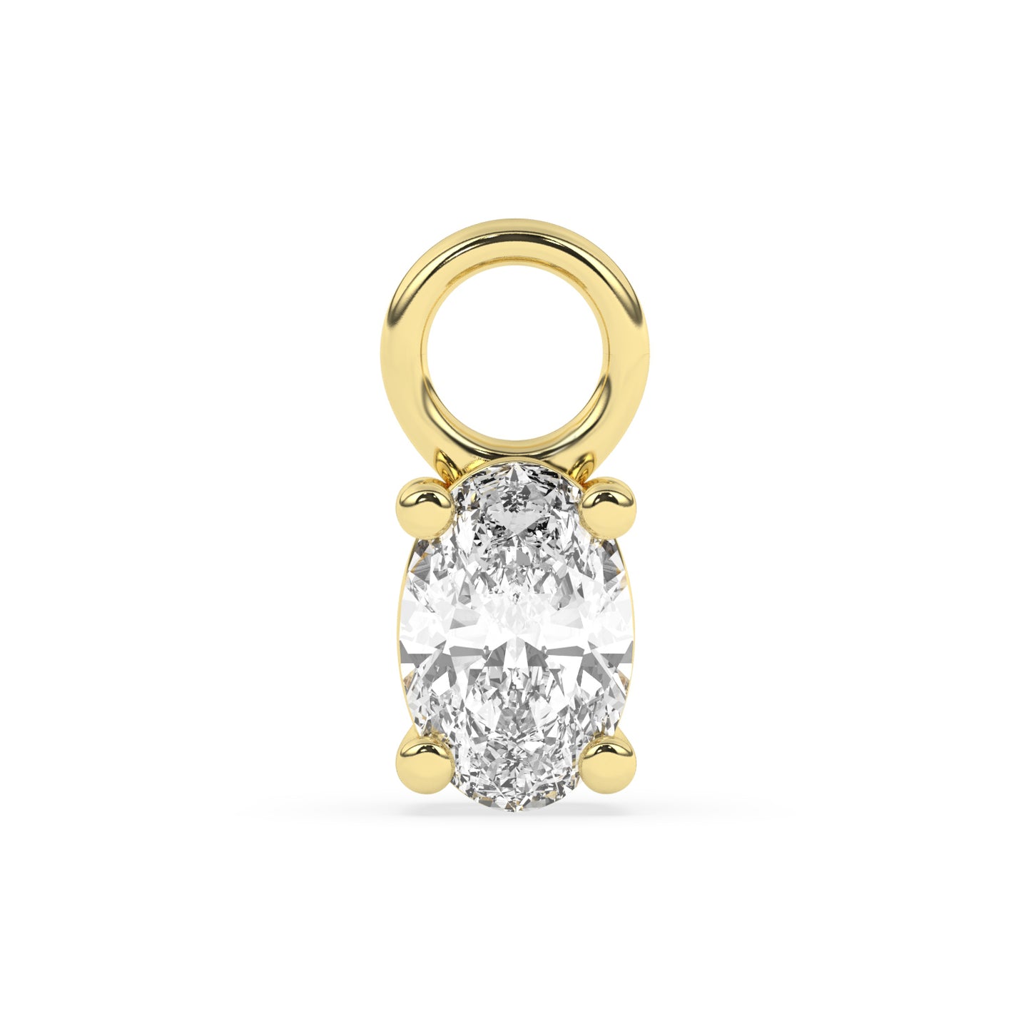 Oval Diamond Charm 0.39 ct