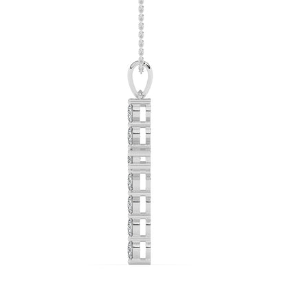 Cross Pendant with 18" Chain 2.20 ctw