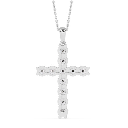 Cross Pendant with 18" Chain 2.20 ctw