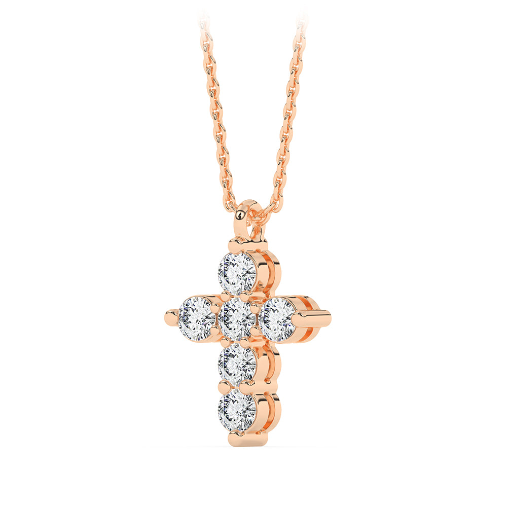 Cross Pendant with 18" Chain - 0.50 ctw