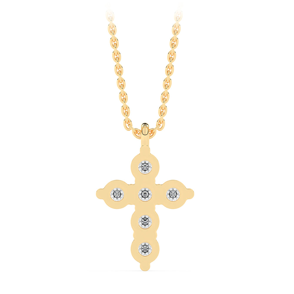 Cross Pendant with 18" Chain - 0.50 ctw