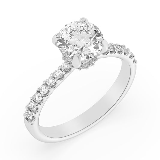 Collar Engagement Ring 0.4 ctw