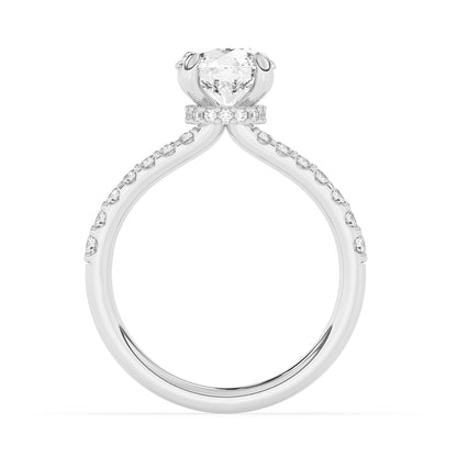 Collar Engagement Ring 0.4 ctw