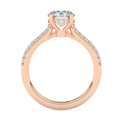 Hidden Halo Engagement Ring 0.30 ctw