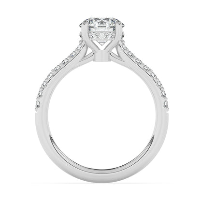 Hidden Halo Engagement Ring 0.30 ctw