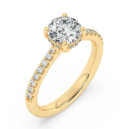 Hidden Halo Engagement Ring 0.30 ctw