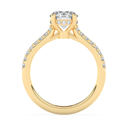 Hidden Halo Engagement Ring 0.30 ctw