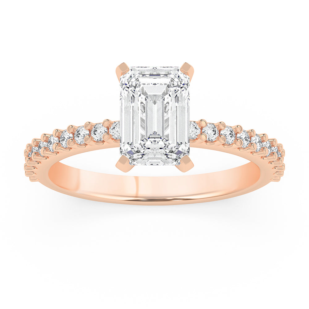 Peg Head Engagement Ring 0.35 ctw