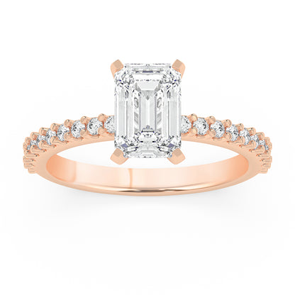 Peg Head Engagement Ring 0.35 ctw