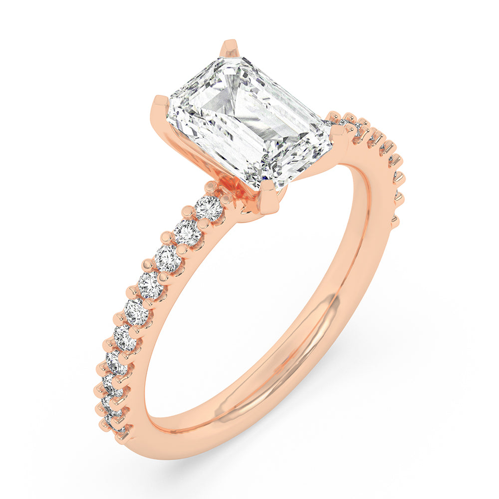 Peg Head Engagement Ring 0.35 ctw