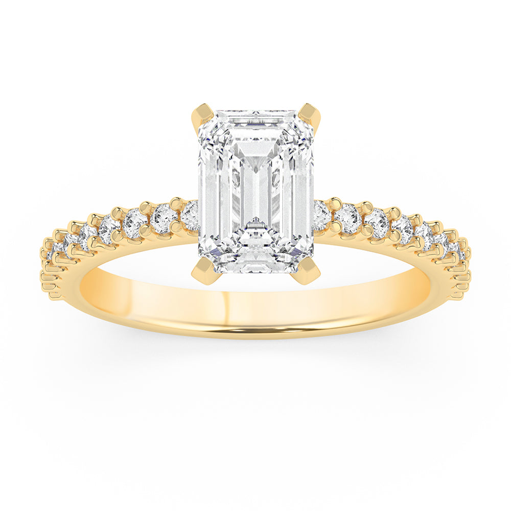 Peg Head Engagement Ring 0.35 ctw