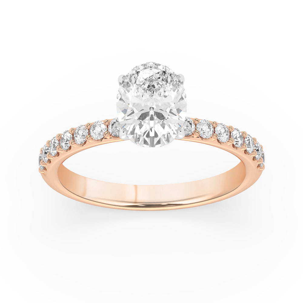 Collar Engagement Ring 0.4 ctw