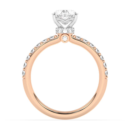 Collar Engagement Ring 0.4 ctw