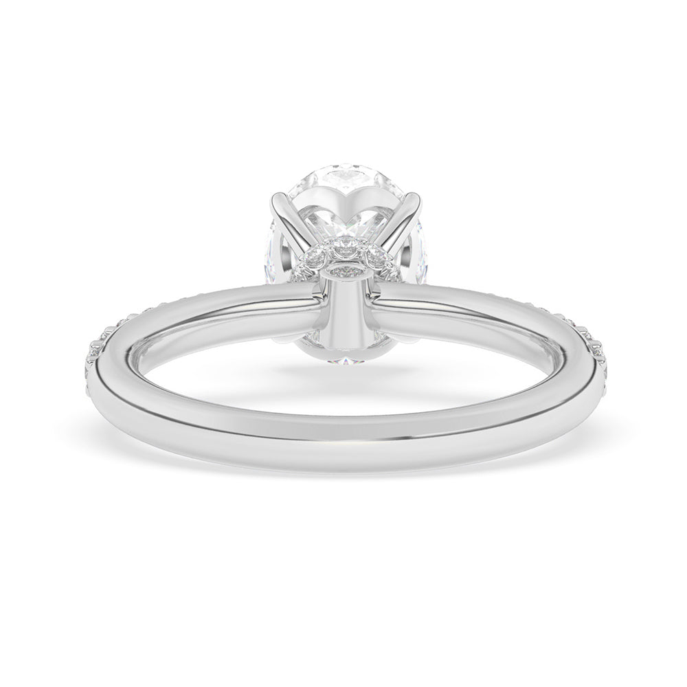 Collar Engagement Ring 0.4 ctw