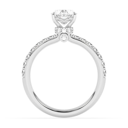 Collar Engagement Ring 0.4 ctw