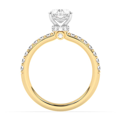 Collar Engagement Ring 0.4 ctw