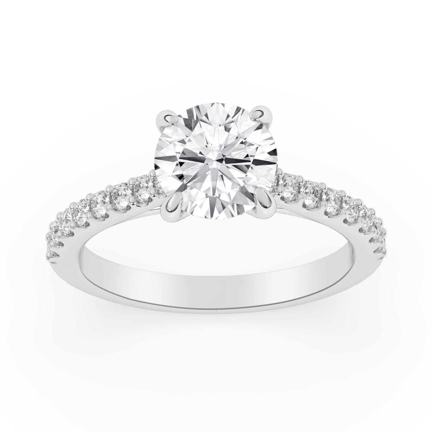 Hidden Halo Engagement Ring 0.4 ctw