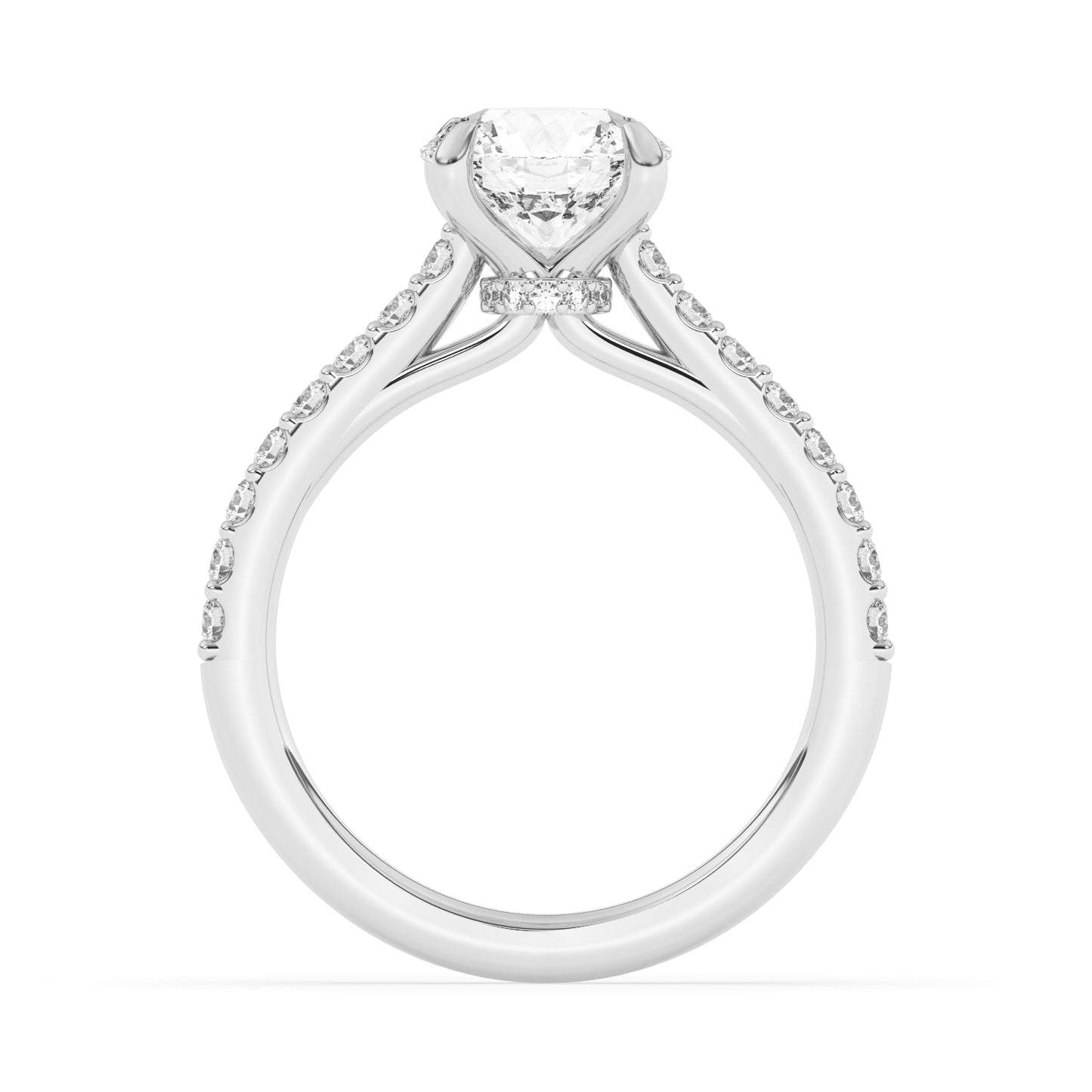 Hidden Halo Engagement Ring 0.4 ctw