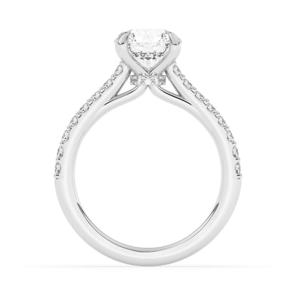 Hidden Halo Engagement Ring 0.4 ctw