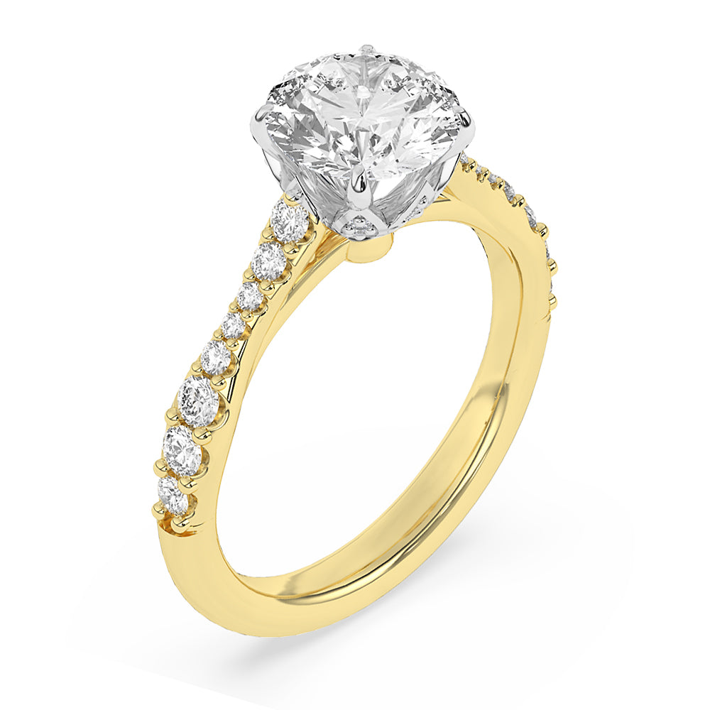 Collar Engagement Ring 0.50 ctw