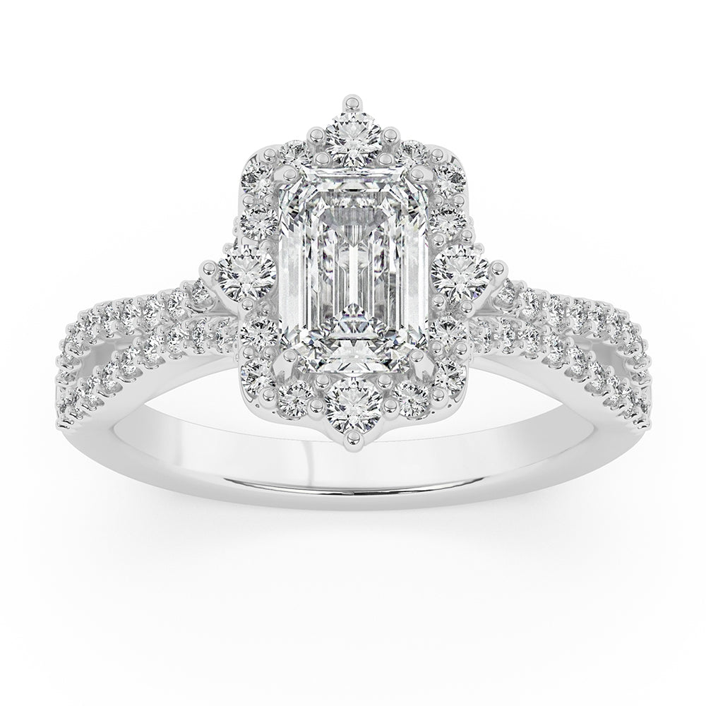 Split Shank Engagement Ring 0.6 ctw