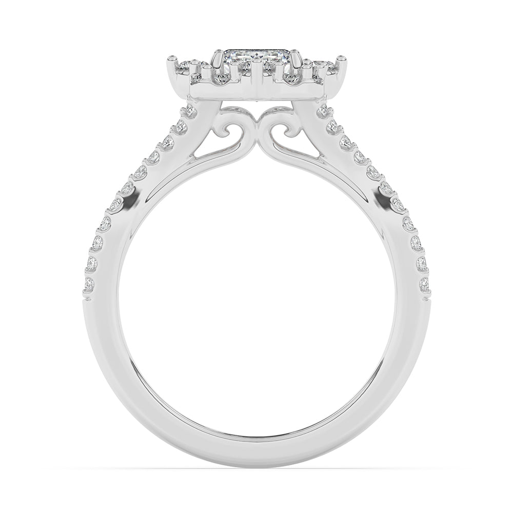 Split Shank Engagement Ring 0.6 ctw