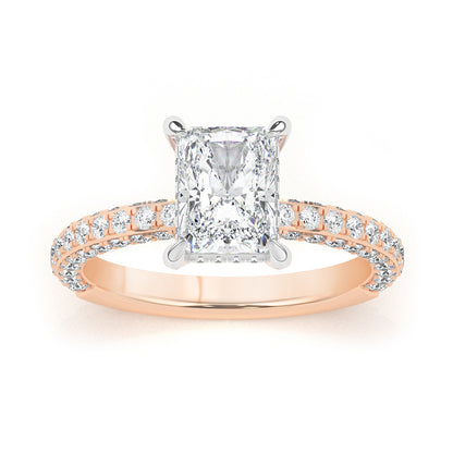 Diamonds on Prong Engagement Ring 1.0 ctw