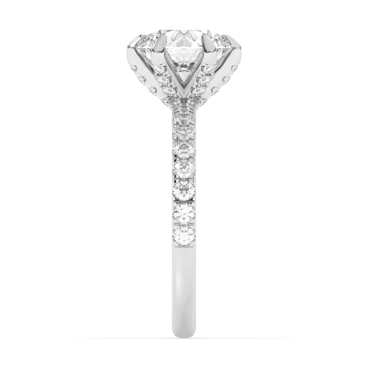 6 Prong Diamonds on Prong Engagement Ring 0.6 ctw