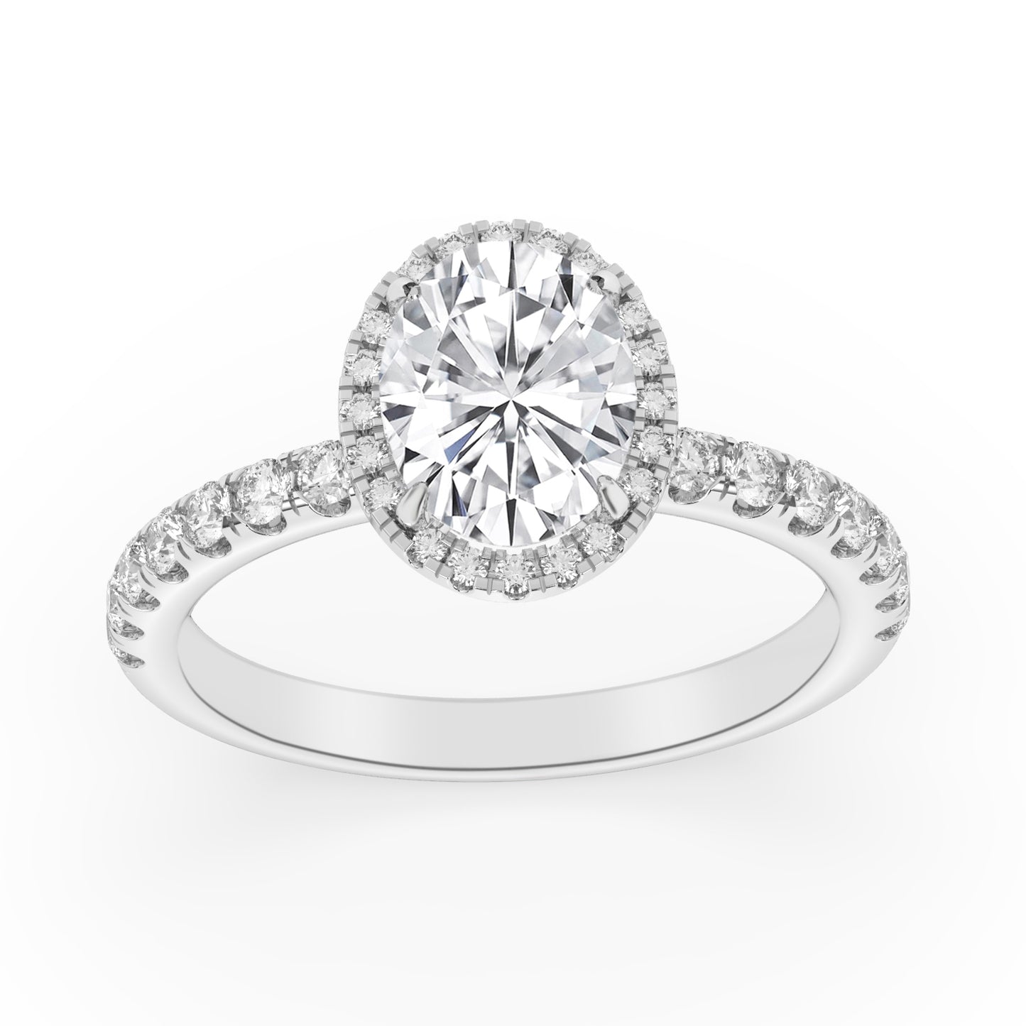 Halo Engagement Ring 0.50 ctw