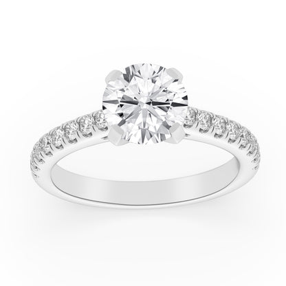 Peg Head Engagement Ring 0.50 ctw